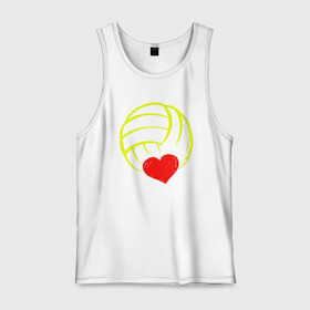 Мужская майка хлопок с принтом Volleyball Heart в городе Новоалтайск, 100% хлопок |  | Тематика изображения на принте: ball | beach | game | heart | love | sport | volley | volleyball | волейбол | волейболист | волейболистка | гол | игра | игрок | мяч | площадка | пляж | пляжный | победа | сердце | сетка | спорт | тренер | чемпион