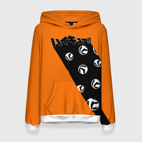 Женская толстовка 3D с принтом Haikyu!! ВОЛЕЙБОЛ!! в городе Новоалтайск, 100% полиэстер  | двухслойный капюшон со шнурком для регулировки, мягкие манжеты на рукавах и по низу толстовки, спереди карман-кенгуру с мягким внутренним слоем. | anime | haikyu | haikyuu | karasuno | manga | аниме | аобаджосай | белые | волейбол | волейбольный клуб | инаризаки | карасуно | манга | мяч | мячи | некома | оранжевая | старшая школа | хаику | хаикую | черная полоса