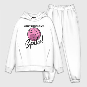 Мужской костюм хлопок OVERSIZE с принтом Spike в городе Новоалтайск,  |  | ball | beach | game | sport | volley | volleyball | волейбол | волейболист | волейболистка | гол | игра | игрок | мяч | площадка | пляж | пляжный | победа | сетка | спорт | тренер | чемпион