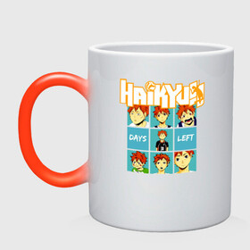 Кружка хамелеон с принтом Шоё Хината | Haikyuu!! в городе Новоалтайск, керамика | меняет цвет при нагревании, емкость 330 мл | 10 номер | haikyu | haikyuu | hinata shoyo | karasuno | аниме | волейбол | волейбольный клуб | карасуно | коротышка | красный | мальчик мяч | манга | рыжик | старшая школа | хаикую | чиби чан | шоё хината