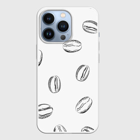 Чехол для iPhone 13 Pro с принтом Кофейные зёрна в городе Новоалтайск,  |  | coffe | арт | зёрна | иллюстрация | кофе