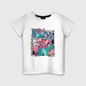 Детская футболка хлопок с принтом Vaporwave Anime Remember  в городе Новоалтайск, 100% хлопок | круглый вырез горловины, полуприлегающий силуэт, длина до линии бедер | anime fan | art | japan | japanese | manga character | tokyo | анимация | анимешник | арт | воспоминания | комикс | комиксы | любовь | манга | отрисовка | память | паровая волна | пародия | персонаж аниме | помни