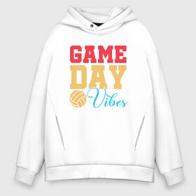 Мужское худи Oversize хлопок с принтом Game Day Vibes в городе Новоалтайск, френч-терри — 70% хлопок, 30% полиэстер. Мягкий теплый начес внутри —100% хлопок | боковые карманы, эластичные манжеты и нижняя кромка, капюшон на магнитной кнопке | ball | beach | game | sport | volley | volleyball | волейбол | волейболист | волейболистка | гол | игра | игрок | мяч | площадка | пляж | пляжный | победа | сетка | спорт | тренер | чемпион