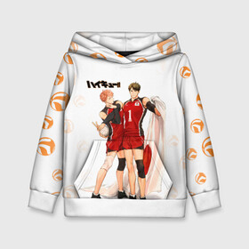 Детская толстовка 3D с принтом Вакатоши Ушиджима и Тоору Ойкава Haikyuu!! в городе Новоалтайск, 100% полиэстер | двухслойный капюшон со шнурком для регулировки, мягкие манжеты на рукавах и по низу толстовки, спереди карман-кенгуру с мягким внутренним слоем | anime | haikyu | haikyuu | manga | tooru oikawa | ushijima wakatoshi | академия шираторизава | аниме | волейбол | волейбольный клуб | левша | манга | сборная японии | старшая школа аобаджосай | хаику | хаикую | японец