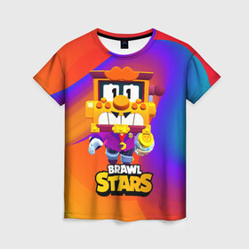 Женская футболка 3D с принтом Грифф Griff Brawl Stars в городе Новоалтайск, 100% полиэфир ( синтетическое хлопкоподобное полотно) | прямой крой, круглый вырез горловины, длина до линии бедер | brawl | brawl stars | brawlstars | brawl_stars | grif | griff | бравл | бравлстарс | грифф