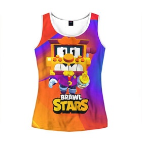 Женская майка 3D с принтом Грифф Griff Brawl Stars в городе Новоалтайск, 100% полиэстер | круглая горловина, прямой силуэт, длина до линии бедра | brawl | brawl stars | brawlstars | brawl_stars | grif | griff | бравл | бравлстарс | грифф