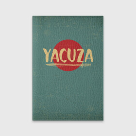 Обложка для паспорта матовая кожа с принтом Yakuza в городе Новоалтайск, натуральная матовая кожа | размер 19,3 х 13,7 см; прозрачные пластиковые крепления | japan | samurai | yakuza | меч | самурай | якудза | япония