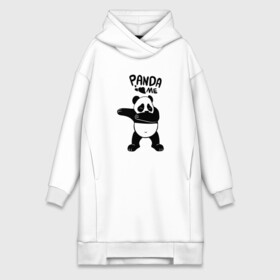Платье-худи хлопок с принтом Панда даббинг в городе Новоалтайск,  |  | dabbing | panda | даб | даббинг | дэб | животное | медведи | медведь | панда | панды