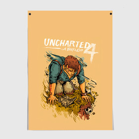 Постер с принтом Fallen Nathan в городе Новоалтайск, 100% бумага
 | бумага, плотность 150 мг. Матовая, но за счет высокого коэффициента гладкости имеет небольшой блеск и дает на свету блики, но в отличии от глянцевой бумаги не покрыта лаком | game | games | uncharted | анчартед | дрейк | игра | игры | натан | нейтан