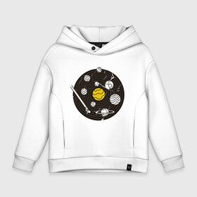 Детское худи Oversize хлопок с принтом Виниловая пластинка Vynil в городе Новоалтайск, френч-терри — 70% хлопок, 30% полиэстер. Мягкий теплый начес внутри —100% хлопок | боковые карманы, эластичные манжеты и нижняя кромка, капюшон на магнитной кнопке | Тематика изображения на принте: crack | cracks | disk | earth | jupiter | music | planet | planets | saturn | solar system | space | sun | vintage | vinyl | vynil | виниловый проигрыватель | винтаж | диск | дорожка | земля | игла | музыка | планеты | сатурн | солнечная система | солнце 