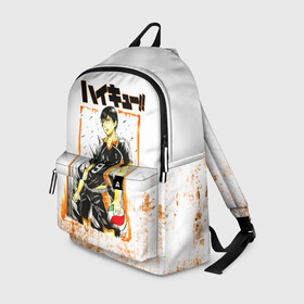 Рюкзак 3D с принтом Тобио Кагеяма | Haikyuu!! в городе Новоалтайск, 100% полиэстер | лямки с регулируемой длиной, сверху петелька, чтобы рюкзак можно было повесить на вешалку. Основное отделение закрывается на молнию, как и внешний карман. Внутри два дополнительных кармана, один из которых закрывается на молнию. По бокам два дополнительных кармашка | Тематика изображения на принте: 2 номер | anime | haikyu | haikyuu | karasuno | king of the court | manga | аниме | волейбол | волейбольный клуб | кагеяма | карасуно | король | король площадки | манга | мяч | старшая школа | тобио | хаику | хаикую