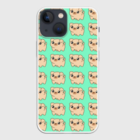 Чехол для iPhone 13 mini с принтом Мопсов много не бывает. в городе Новоалтайск,  |  | Тематика изображения на принте: мопс | мопсы | пес | песик | песики | псы | собака