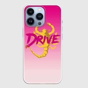 Чехол для iPhone 13 Pro с принтом Драйв в городе Новоалтайск,  |  | Тематика изображения на принте: drive | drive bomber | drive бомбер | new retro | retro | retro wave | retrowave | гослинг | гослинг райн | драйв | драйв бомбер | кино | костюм драйв | райн гослинг | ретро | ретровейв | скорпион | скорпион на спине | фильм драйв