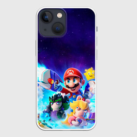 Чехол для iPhone 13 mini с принтом Mario + Rabbids в городе Новоалтайск,  |  | Тематика изображения на принте: искра | кролик | марио | пич | планеты | порядок | путешествие | розалина