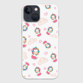 Чехол для iPhone 13 mini с принтом Радужные Единороги в городе Новоалтайск,  |  | kawaii | unikorn | единорог | единорожка | конь | радуга | рог | цветной