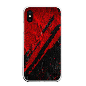 Чехол для iPhone XS Max матовый с принтом Красное чёрное 3D в городе Новоалтайск, Силикон | Область печати: задняя сторона чехла, без боковых панелей | абстракция | иллюстрация | искусство | краска | культура | текстура