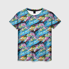 Женская футболка 3D с принтом Pattern Summer and Morty в городе Новоалтайск, 100% полиэфир ( синтетическое хлопкоподобное полотно) | прямой крой, круглый вырез горловины, длина до линии бедер | cn_2953939_019175 | morty | rick | rick and morty | rick and morty 5 season | shtatrm | морти | приключения рика и морти | рик | рик и морти | рик и морти 5 сезон | саммер