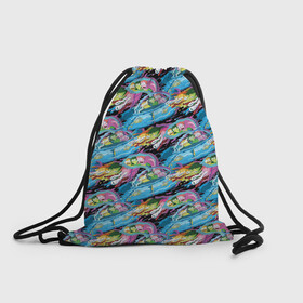 Рюкзак-мешок 3D с принтом Pattern Summer and Morty в городе Новоалтайск, 100% полиэстер | плотность ткани — 200 г/м2, размер — 35 х 45 см; лямки — толстые шнурки, застежка на шнуровке, без карманов и подкладки | cn_2953939_019175 | morty | rick | rick and morty | rick and morty 5 season | shtatrm | морти | приключения рика и морти | рик | рик и морти | рик и морти 5 сезон | саммер