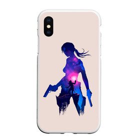 Чехол для iPhone XS Max матовый с принтом Лара с оружием в городе Новоалтайск, Силикон | Область печати: задняя сторона чехла, без боковых панелей | game | games | lara croft | tomb rider | игра | игры | лара крофт | расхитительница гробниц | томб райдер