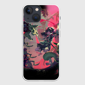Чехол для iPhone 13 mini с принтом СРАЖЕНИЕ С ДЕМОНАМИ | ДОРОРО в городе Новоалтайск,  |  | demon | dororo | hyakkimaru | аниме | дайго | дороро | ронин | хяккимару