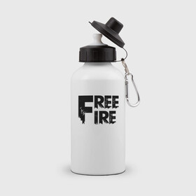 Бутылка спортивная с принтом FREEFIRE | FF (Z) в городе Новоалтайск, металл | емкость — 500 мл, в комплекте две пластиковые крышки и карабин для крепления | 111dots studio | battlegrounds | free fire | freefire | game | garena | garena free fire | гарена | игра | игры | киберспорт | королевская битва | мобильная игра | онлайн игра | пабг | фри фаер | фрифаер | экшн