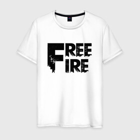 Мужская футболка хлопок с принтом FREEFIRE | FF (Z) в городе Новоалтайск, 100% хлопок | прямой крой, круглый вырез горловины, длина до линии бедер, слегка спущенное плечо. | 111dots studio | battlegrounds | free fire | freefire | game | garena | garena free fire | гарена | игра | игры | киберспорт | королевская битва | мобильная игра | онлайн игра | пабг | фри фаер | фрифаер | экшн
