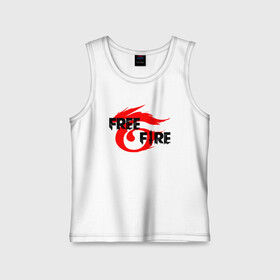 Детская майка хлопок с принтом FREEFIRE | GARENA (Z) в городе Новоалтайск,  |  | Тематика изображения на принте: 111dots studio | battlegrounds | free fire | freefire | game | garena | garena free fire | гарена | игра | игры | киберспорт | королевская битва | мобильная игра | онлайн игра | пабг | фри фаер | фрифаер | экшн