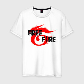 Мужская футболка хлопок с принтом FREEFIRE | GARENA (Z) в городе Новоалтайск, 100% хлопок | прямой крой, круглый вырез горловины, длина до линии бедер, слегка спущенное плечо. | 111dots studio | battlegrounds | free fire | freefire | game | garena | garena free fire | гарена | игра | игры | киберспорт | королевская битва | мобильная игра | онлайн игра | пабг | фри фаер | фрифаер | экшн