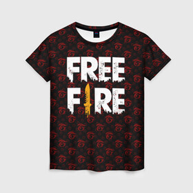 Женская футболка 3D с принтом FREEFIRE | PATTERN GARENA (Z) в городе Новоалтайск, 100% полиэфир ( синтетическое хлопкоподобное полотно) | прямой крой, круглый вырез горловины, длина до линии бедер | 111dots studio | battlegrounds | free fire | freefire | game | garena | garena free fire | гарена | игра | игры | киберспорт | королевская битва | мобильная игра | онлайн игра | пабг | фри фаер | фрифаер | экшн