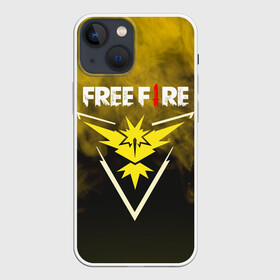 Чехол для iPhone 13 mini с принтом FREEFIRE | YELLOW SMOKE (Z) в городе Новоалтайск,  |  | 111dots studio | battlegrounds | free fire | freefire | game | garena | garena free fire | гарена | игра | игры | киберспорт | королевская битва | мобильная игра | онлайн игра | пабг | фри фаер | фрифаер | экшн