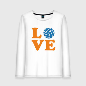 Женский лонгслив хлопок с принтом Volleyball Love в городе Новоалтайск, 100% хлопок |  | Тематика изображения на принте: ball | beach | game | mother | sport | volley | volleyball | волейбол | волейболист | волейболистка | гол | игра | игрок | мама | мяч | площадка | пляж | пляжный | победа | сетка | спорт | тренер | чемпион