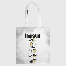 Шоппер 3D с принтом Юу Нишиноя в истерике Haikyu!! в городе Новоалтайск, 100% полиэстер | Плотность: 200 г/м2; Размер: 34×35 см; Высота лямок: 30 см | 4 номер | anime | haikyu | haikyuu | karasuno | manga | аниме | божественный хранитель карасуно | волейбол | волейбольный клуб | карасуно | манга | ноя сан | саеко | старшая школа | супер либеро | хаику | хаикую | юу чан