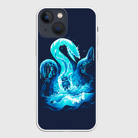 Чехол для iPhone 13 mini с принтом Kraken is here в городе Новоалтайск,  |  | Тематика изображения на принте: game | games | kraken | pirate | sea of thieves | sot | игра | игры | кракен | майкрософт | море воров | пират | пираты