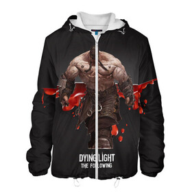 Мужская куртка 3D с принтом Dying light Громила в городе Новоалтайск, ткань верха — 100% полиэстер, подклад — флис | прямой крой, подол и капюшон оформлены резинкой с фиксаторами, два кармана без застежек по бокам, один большой потайной карман на груди. Карман на груди застегивается на липучку | Тематика изображения на принте: dying light | аномалия | зараженный | монстр | мутант | ужасы | урод | хоррор