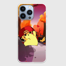 Чехол для iPhone 13 Pro с принтом Пикачу в бейсболке в городе Новоалтайск,  |  | Тематика изображения на принте: anime | picachu | pikachu | аниме | милый | пика | пикачу | покебол | покемон