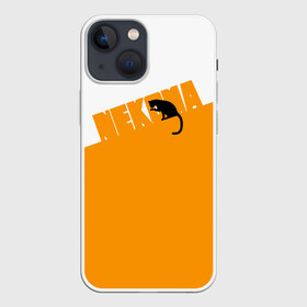 Чехол для iPhone 13 mini с принтом Старшая Некома | Haikyuu в городе Новоалтайск,  |  | anime | haikyu | haikyuu | manga | nekoma high | аниме | волейбол | волейбольный клуб | кот | коты | кошка | кошки | красная | лого | логотип | манга | надпись | старшая некома | старшая школа | хаику | хаикую