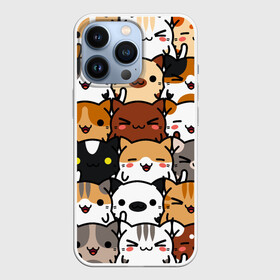 Чехол для iPhone 13 Pro с принтом Коты и котики в городе Новоалтайск,  |  | cat | аниме | кот | котики | коты | мило | неко