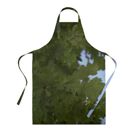 Фартук 3D с принтом Летние дубы в городе Новоалтайск, 100% полиэстер | общий размер — 65 х 85 см, ширина нагрудника — 26 см, горловина — 53 см, длина завязок — 54 см, общий обхват в поясе — 173 см. Принт на завязках и на горловине наносится с двух сторон, на основной части фартука — только с внешней стороны | дубы | лето | листва | природа
