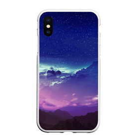 Чехол для iPhone XS Max матовый с принтом Звездное небо в городе Новоалтайск, Силикон | Область печати: задняя сторона чехла, без боковых панелей | звезды | космос | мир | небо | облака | природа