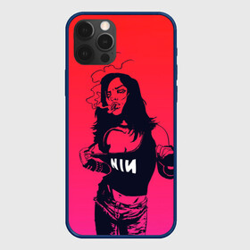 Чехол для iPhone 12 Pro Max с принтом Фанатка NIN в городе Новоалтайск, Силикон |  | alternative | metall | music | nin | nine inch nails | rock | альтернатива | металл | музыка | найн ич нэилс | рок