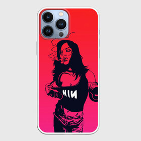 Чехол для iPhone 13 Pro Max с принтом Фанатка NIN в городе Новоалтайск,  |  | alternative | metall | music | nin | nine inch nails | rock | альтернатива | металл | музыка | найн ич нэилс | рок