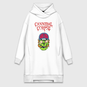 Платье-худи хлопок с принтом Cannibal Corpse | Труп Каннибала (Z) в городе Новоалтайск,  |  | cannibal | cannibal corpse | corpse | death metal | deathgrind | алекс уэбстер | брутальный дэт метал | дэт метал | дэтграйнд | пол мазуркевич | роб барретт | труп каннибала