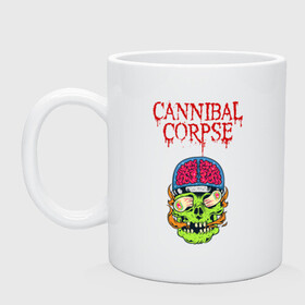 Кружка керамическая с принтом Cannibal Corpse | Труп Каннибала (Z) в городе Новоалтайск, керамика | объем — 330 мл, диаметр — 80 мм. Принт наносится на бока кружки, можно сделать два разных изображения | Тематика изображения на принте: cannibal | cannibal corpse | corpse | death metal | deathgrind | алекс уэбстер | брутальный дэт метал | дэт метал | дэтграйнд | пол мазуркевич | роб барретт | труп каннибала