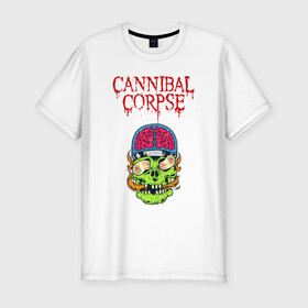 Мужская футболка хлопок Slim с принтом Cannibal Corpse | Труп Каннибала (Z) в городе Новоалтайск, 92% хлопок, 8% лайкра | приталенный силуэт, круглый вырез ворота, длина до линии бедра, короткий рукав | cannibal | cannibal corpse | corpse | death metal | deathgrind | алекс уэбстер | брутальный дэт метал | дэт метал | дэтграйнд | пол мазуркевич | роб барретт | труп каннибала