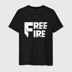Мужская футболка хлопок с принтом FREEFIRE FF WHITE LOGO (Z) в городе Новоалтайск, 100% хлопок | прямой крой, круглый вырез горловины, длина до линии бедер, слегка спущенное плечо. | 111dots studio | battlegrounds | free fire | freefire | game | garena | garena free fire | гарена | игра | игры | киберспорт | королевская битва | мобильная игра | онлайн игра | пабг | фри фаер | фрифаер | экшн