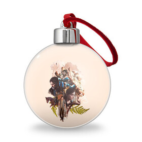 Ёлочный шар с принтом Вселенная Последнего из нас в городе Новоалтайск, Пластик | Диаметр: 77 мм | game | games | the last of us | апокалипсис | джоел | джоэл | зомби | игра | игры | ласт оф ас | один из нас | последний из нас | элли