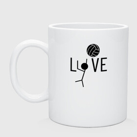 Кружка керамическая с принтом LOVE VOLLEYBALL в городе Новоалтайск, керамика | объем — 330 мл, диаметр — 80 мм. Принт наносится на бока кружки, можно сделать два разных изображения | Тематика изображения на принте: anime | haikyu | haikyuu | karasuno | manga | аниме | волейбол | волейбольный клуб | игрок | карасуно | люблю | манга | мяч | силуэт | старшая школа | схематично | хаику | хаикую | человечек | черный