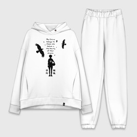 Женский костюм хлопок Oversize с принтом Будущее принадлежит тем кто верит в свои мечты | Шоё Хината в городе Новоалтайск,  |  | 10 номер | haikyu | haikyuu | hinata shoyo | karasuno | аниме | волейбол | волейбольный клуб | карасуно | коротышка | красный | мальчик мяч | манга | рыжик | старшая школа | хаикую | чиби чан | шоё хината