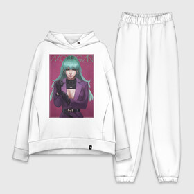 Женский костюм хлопок Oversize с принтом Morrigan Aensland в городе Новоалтайск,  |  | capcom | darkstalkers | demon | morrigan | succubus | капком | темные охотники