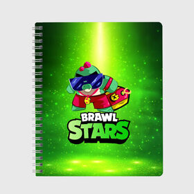 Тетрадь с принтом Плохиш Базз Buzz Brawl Stars в городе Новоалтайск, 100% бумага | 48 листов, плотность листов — 60 г/м2, плотность картонной обложки — 250 г/м2. Листы скреплены сбоку удобной пружинной спиралью. Уголки страниц и обложки скругленные. Цвет линий — светло-серый
 | brawl | brawl stars | brawlstars | brawl_stars | buz | buzz | баз | базз | бравл | бравлстарс | буз